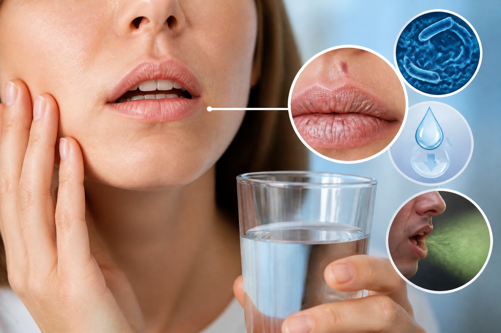 dry mouth, dehydration, and bad breath connection explained